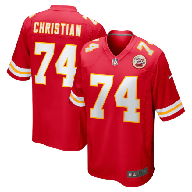 mens nike geron christian red kansas city chiefs game player jersey